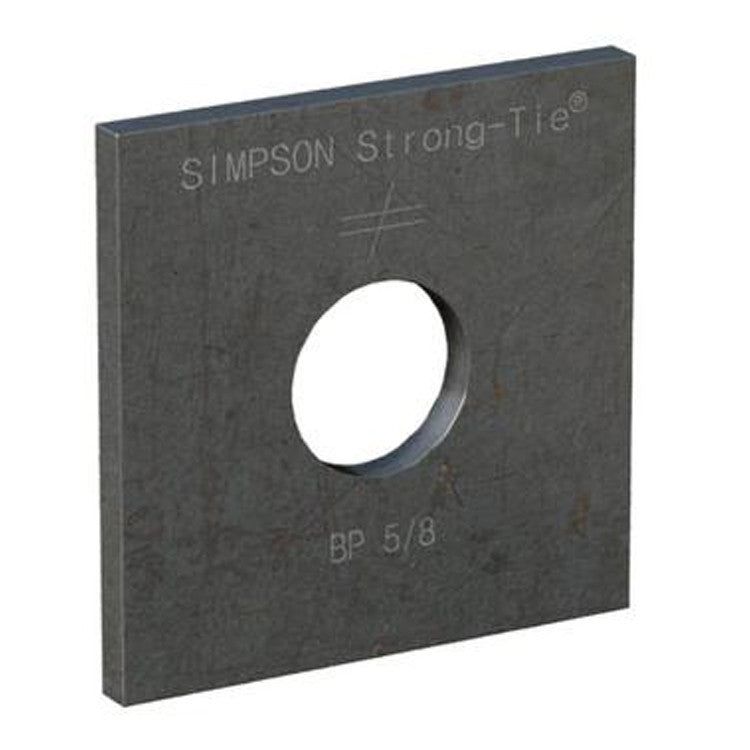 Simpson Strong-Tie BP 5/8 BP 2-1/2-in. x 2-1/2-in. Bearing Plate with 5/8-in. Bolt Dia.
