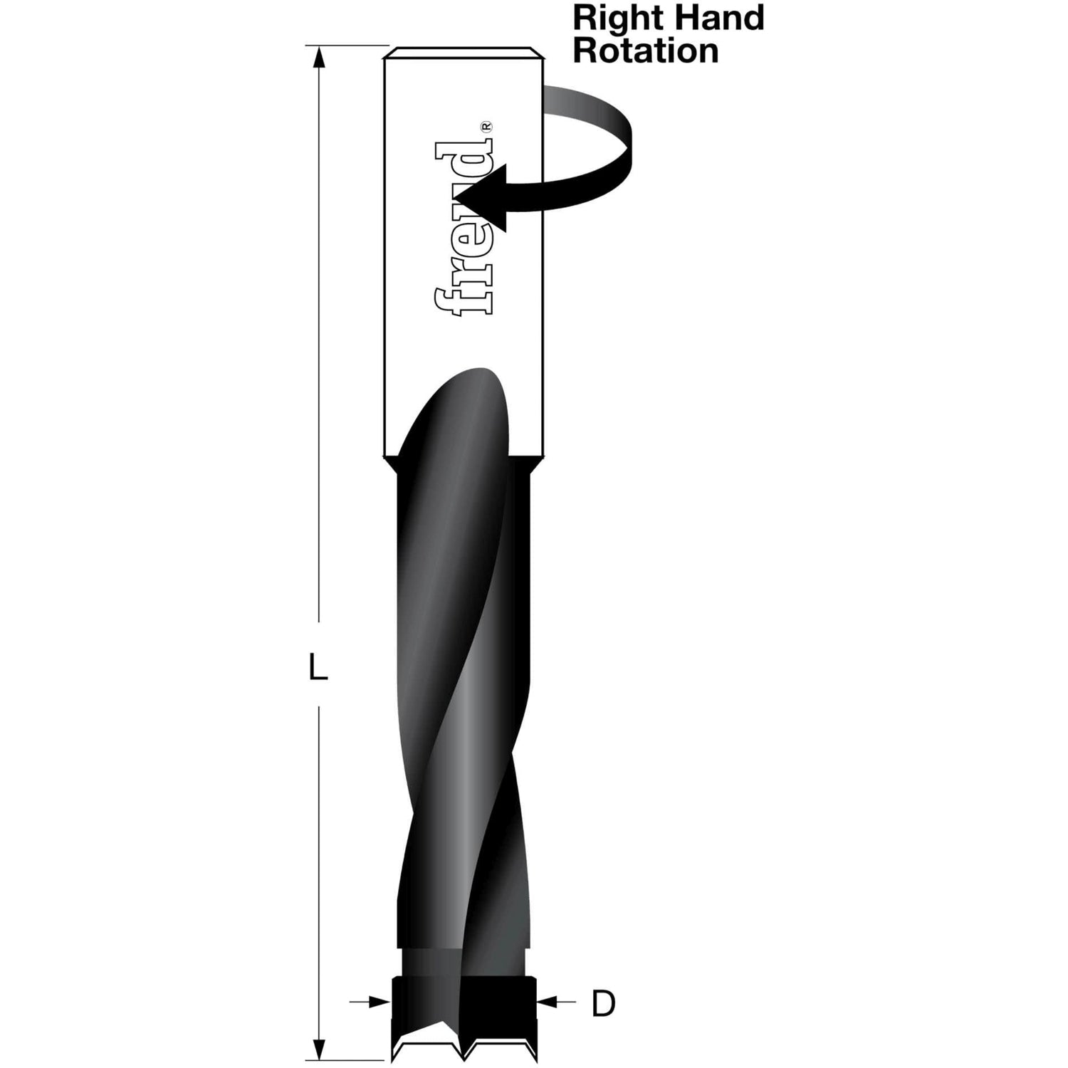 Freud BP90070R 9mm Brad Point Bit