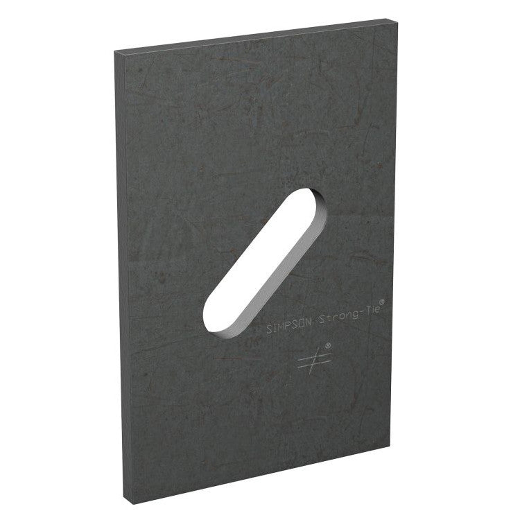 Simpson Strong-Tie BPS 1/2-6 BPS 3-in. x 4-1/2-in. Slotted Bearing Plate with 1/2-in. Bolt Dia.