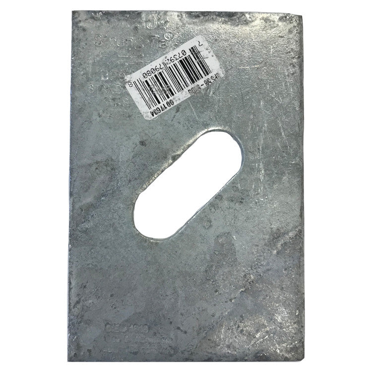 Simpson Strong-Tie BPS 5/8-6HDG BPS 3-in. x 4-1/2-in. HDG Slotted Bearing Plate with 5/8-in. Bolt Dia.