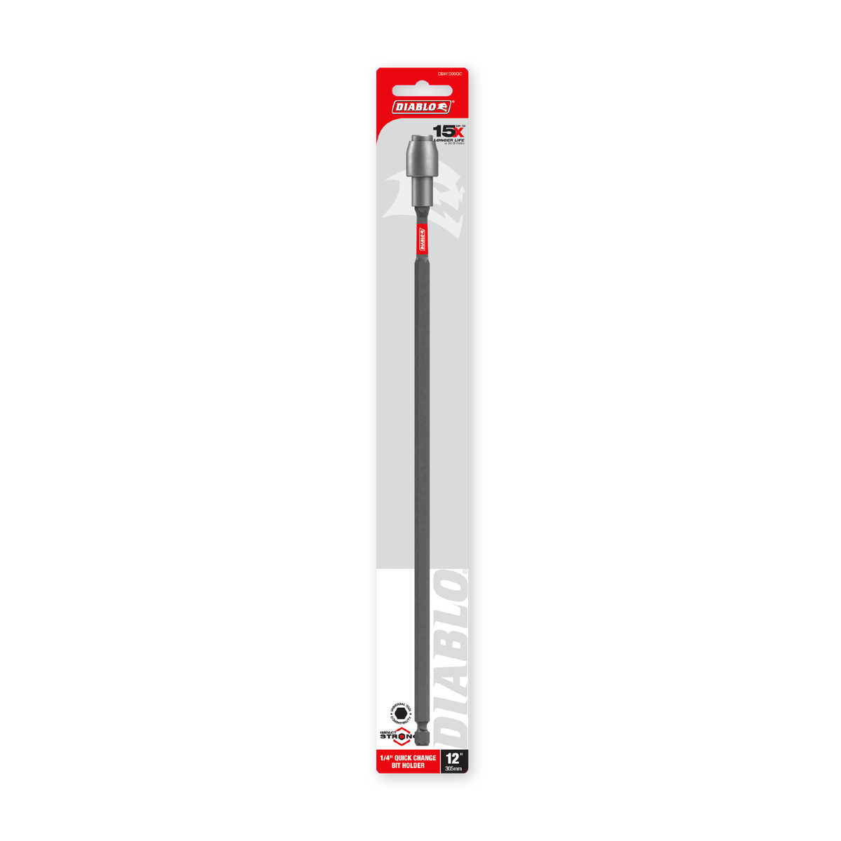 Diablo 12 in. Magnetic Quick Change Bit Holder (DBH1200QC) in retail packaging