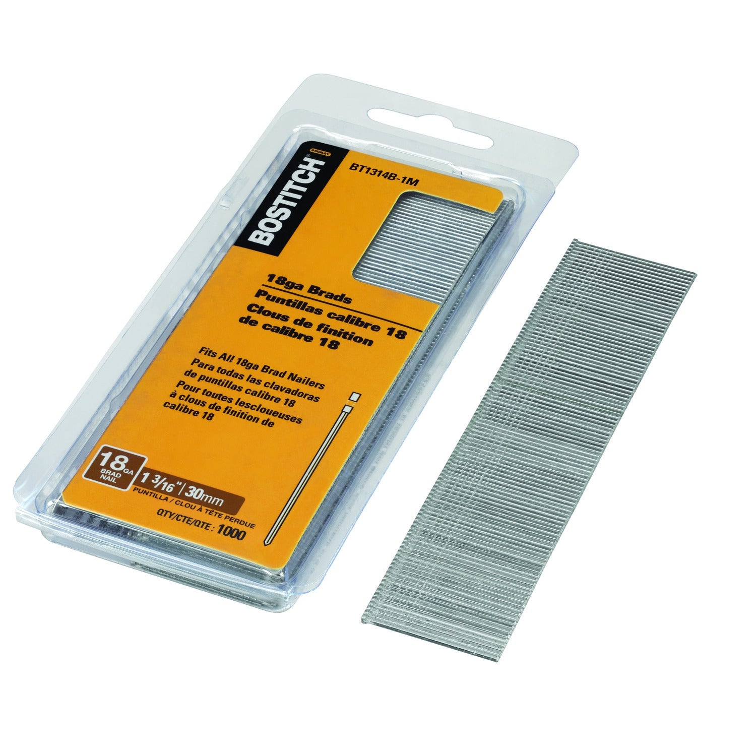 Bostitch BT1314B-1M 1,000-Qty. 1-3/16" 18-Gauge Brads