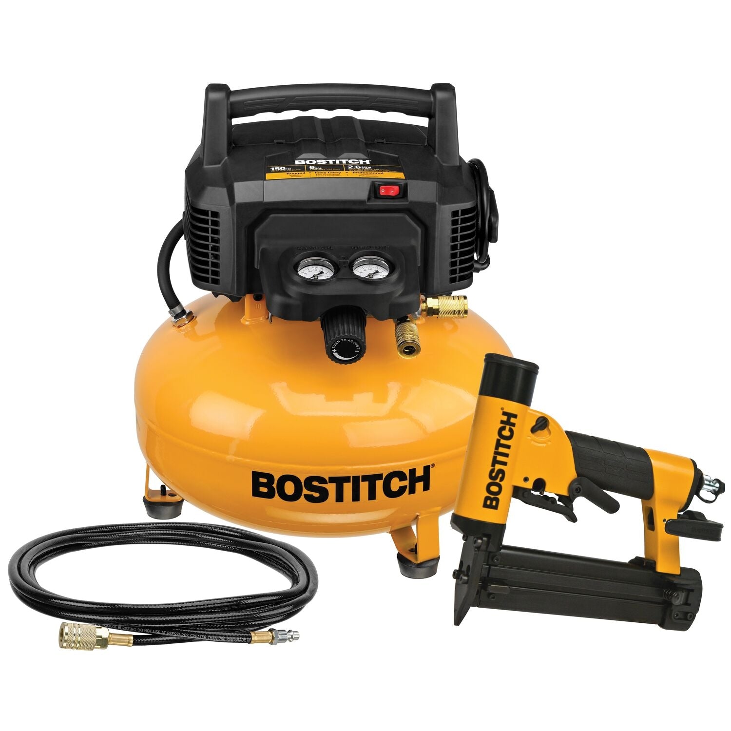 Bostitch BTFP1KITPN 23-Gauge Pin Nailer & Compressor Combo Kit