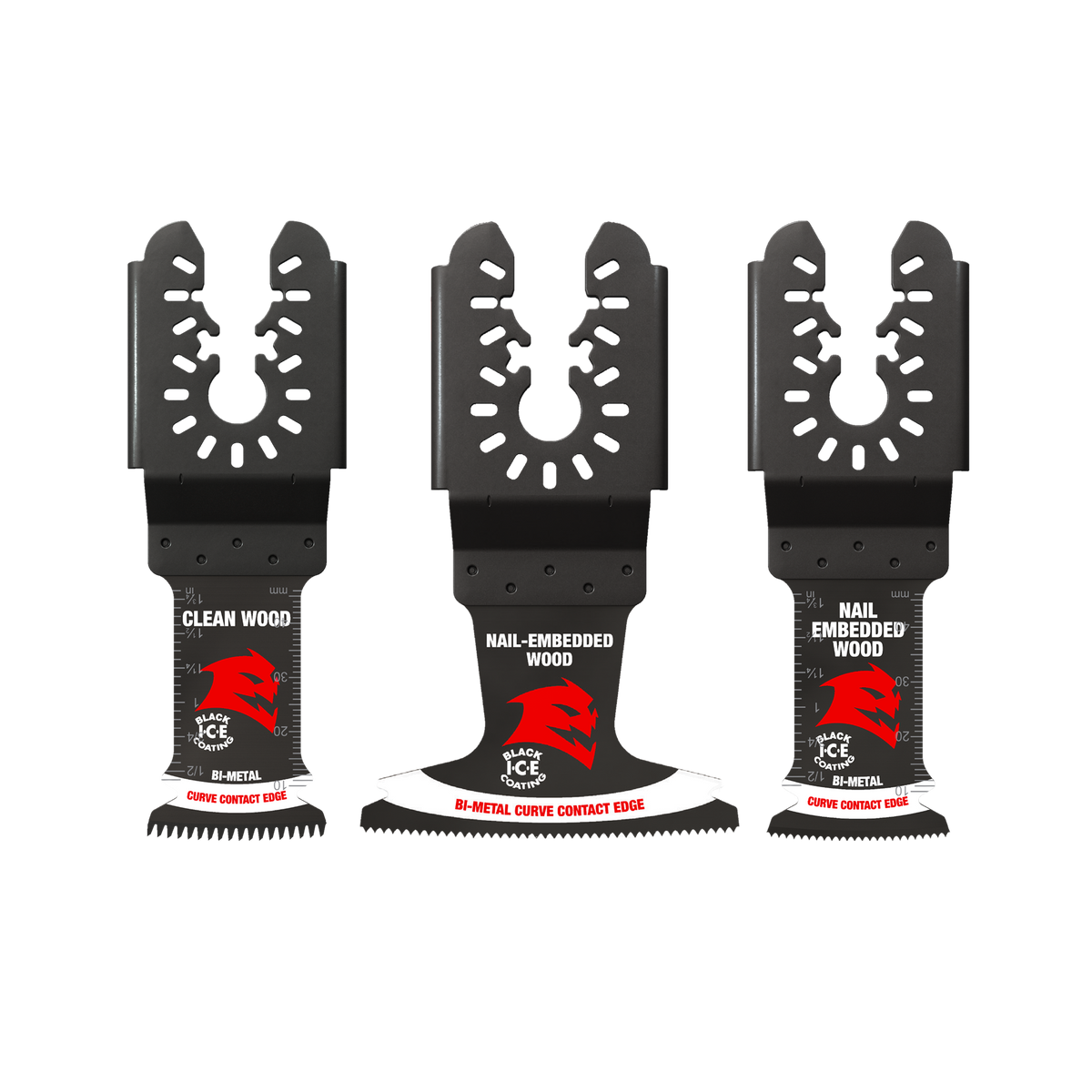 Diablo DOU3BVS Demo Demon Universal Fit Bi-Metal Oscillating Blade Set, 3-Piece