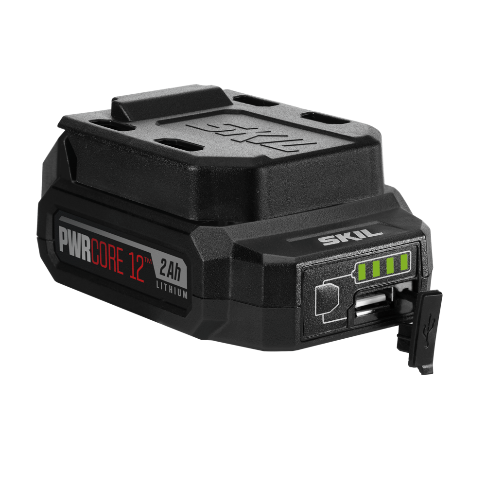 SKIL CB736701 PWRCore 12 Brushless 12V Drill Driver & Impact Driver Kit with PWR JUMP Charger