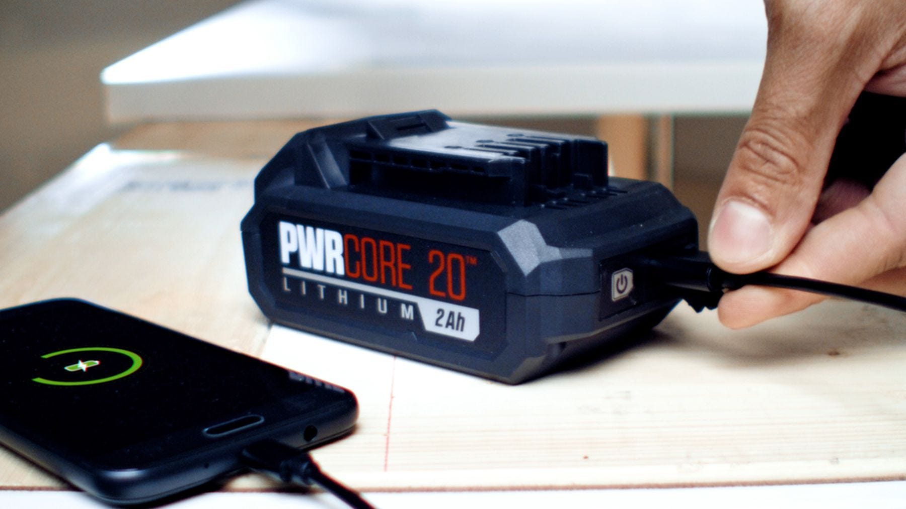 SKIL BY519702 PWRCore 20 Lithium 2.0Ah 20V Battery with PWRAssist Mobile Charging