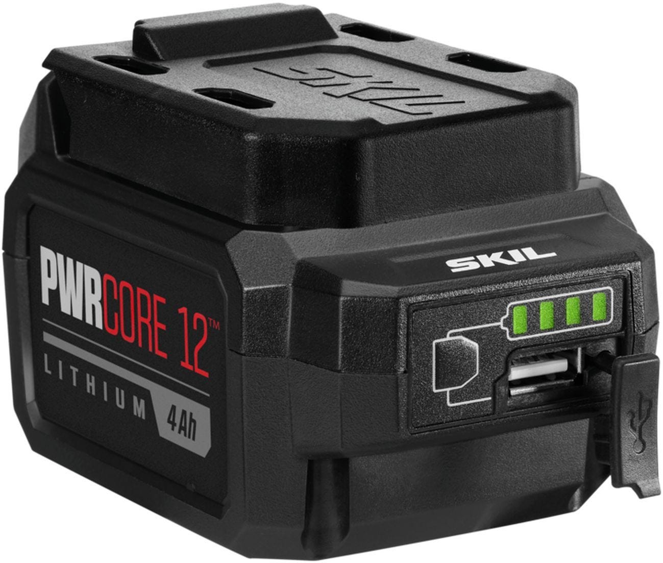 SKIL BY519801 PWRCore 12 Lithium 4.0Ah 12V Battery with PWRAssist Mobile Charging