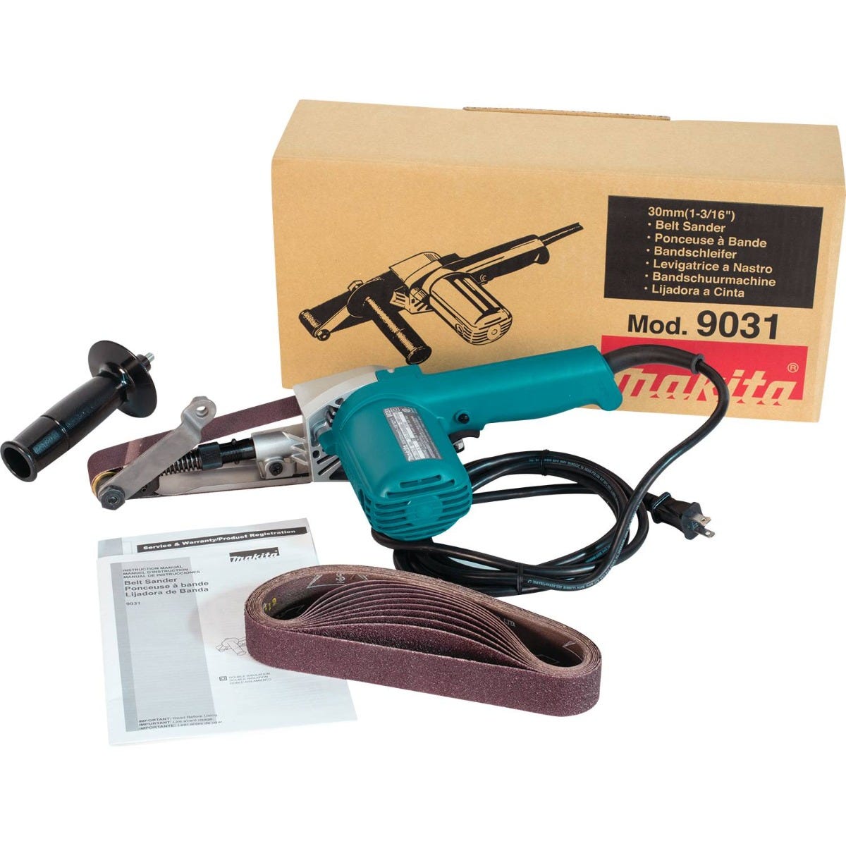 Makita 9031 1-1/8" x 21" Belt Sander