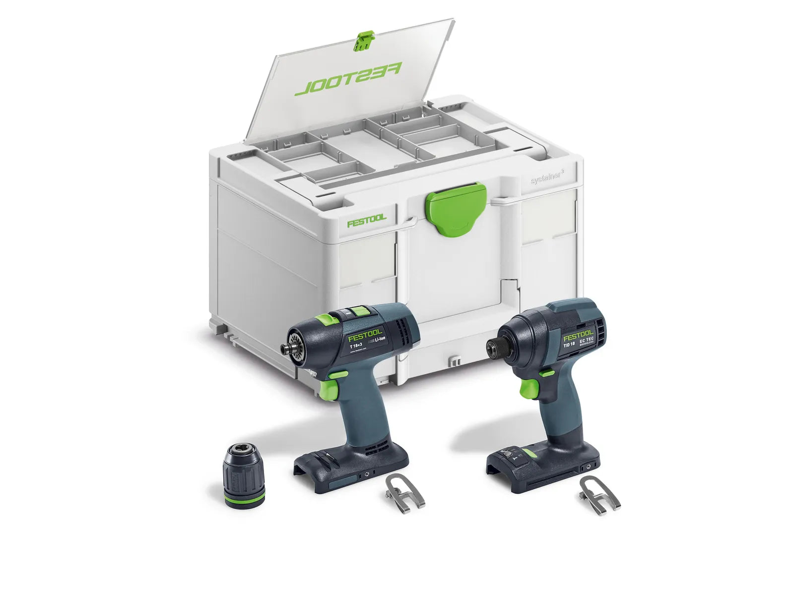 Festool 18V TPC 18/4 Cordless Drill Driver and TID 18  Cordless Impact Driver BASIC with Systainer (578830)