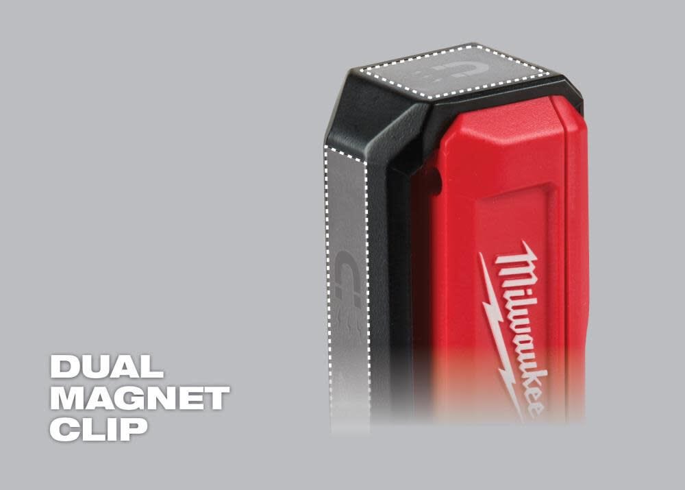 Milwaukee 445 Lumens LED REDLITHIUM USB Rover Pocket Flood Light Kit with Two USB 3.0 Ah Batteries