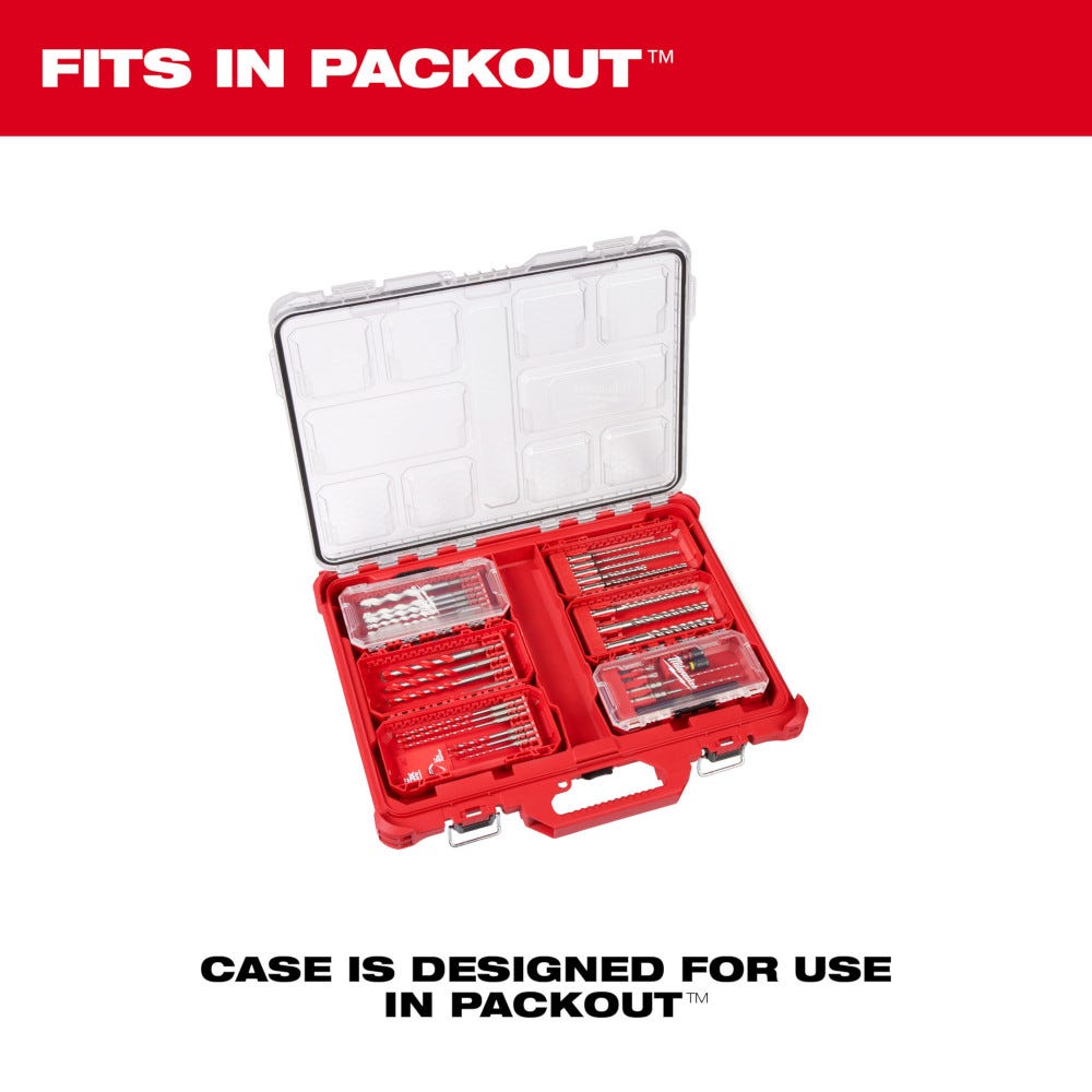 Milwaukee 8pc. SDS Plus M/2 2-Cutter Drill Bit Kit