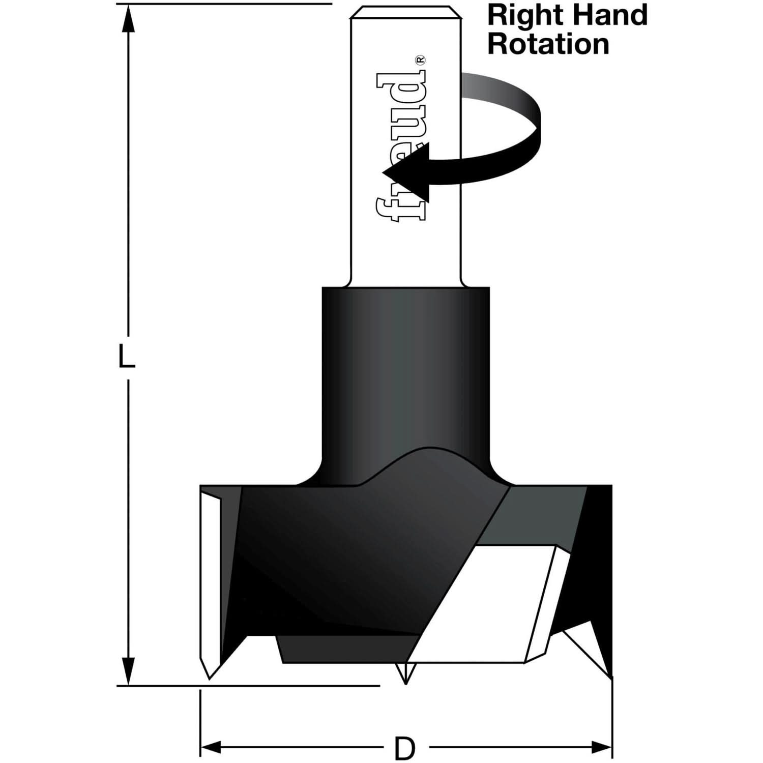 Freud CB38070R 38mm Cylinder Hinge Router Bit – Tool Nut