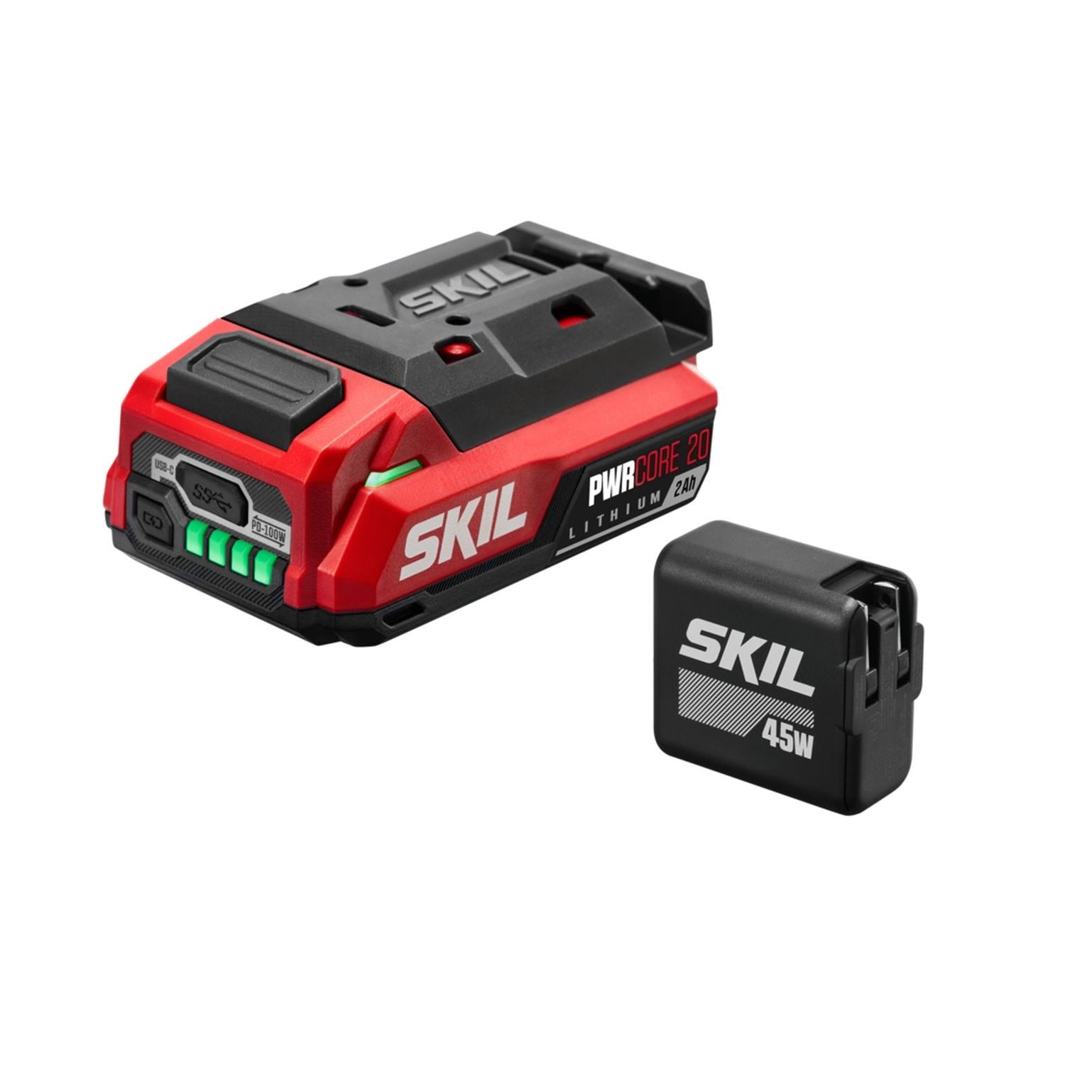 SKIL CB5100B-11 SKIL CB5100B-11 PWR CORE 20 2.0Ah 20V USB-C Battery and Charger Starter Kit