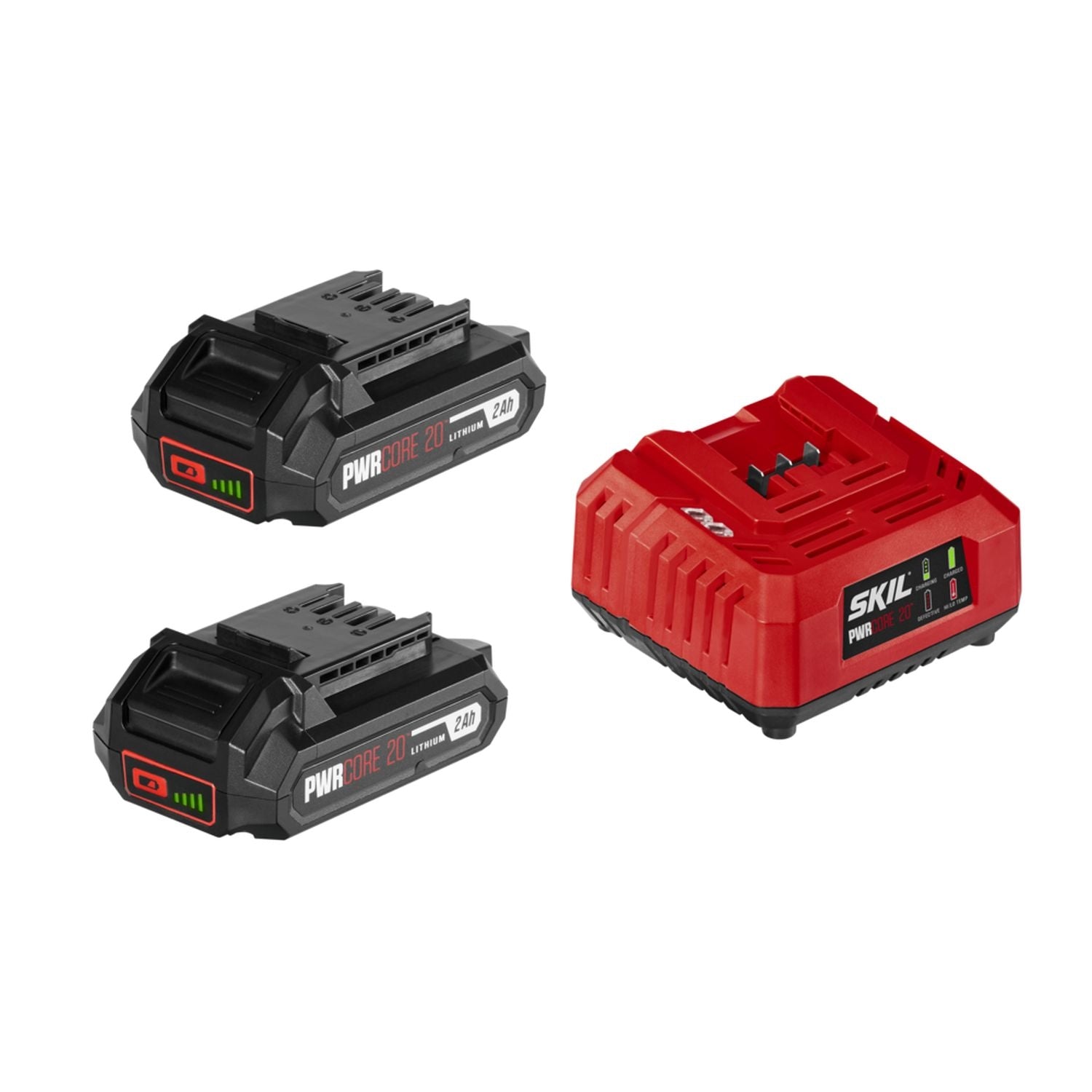 SKIL CB5197B-21 SKIL CB5197B-21 PWR CORE 20 2X2.0Ah Battery and Charger Starter Kit