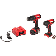 SKIL CB739001 PWR CORE 20 20V Drill Driver & Impact Driver Kit