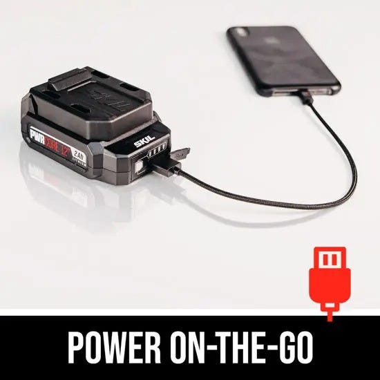 SKIL CB742901 PWR CORE 12 Brushless 12V Drill Driver & Impact Driver Kit