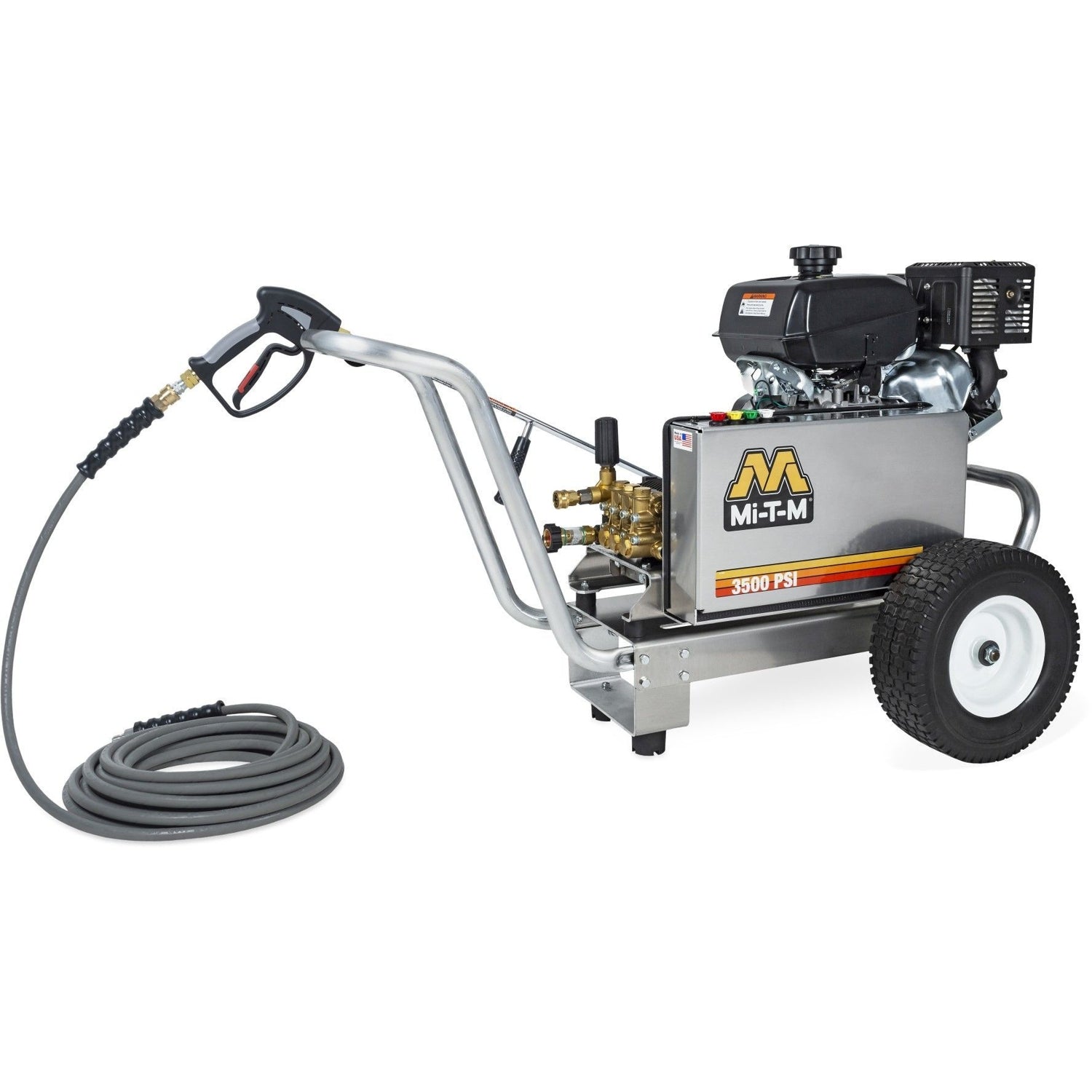 Mi-T-M CBA-3504-1MAK CBA Aluminum Series 3500 PSI Gasoline Belt Drive Cold Water Pressure Washer