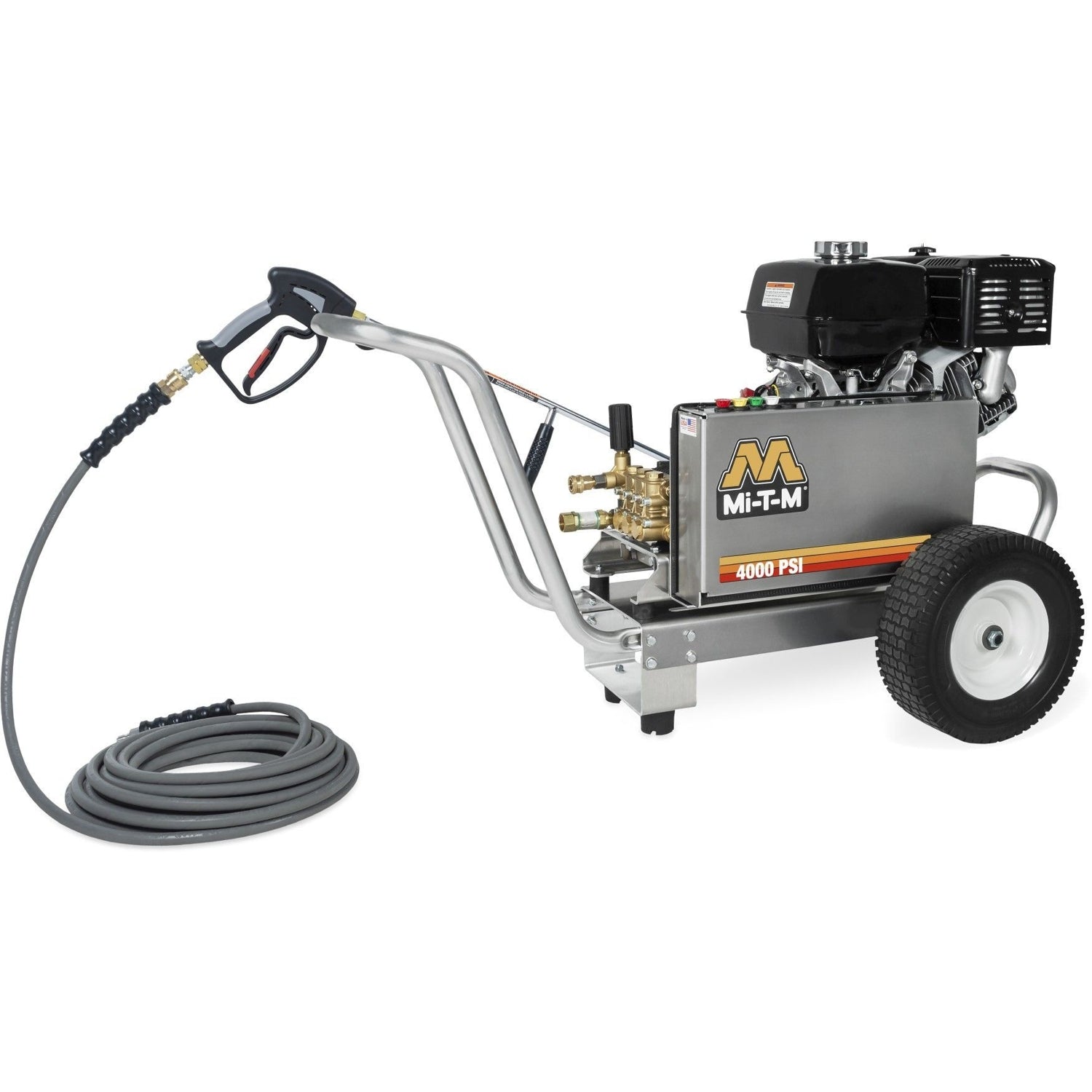 Mi-T-M CBA-4004-1MAH CBA Aluminum Series 4000 PSI Gasoline Belt Drive Cold Water Pressure Washer
