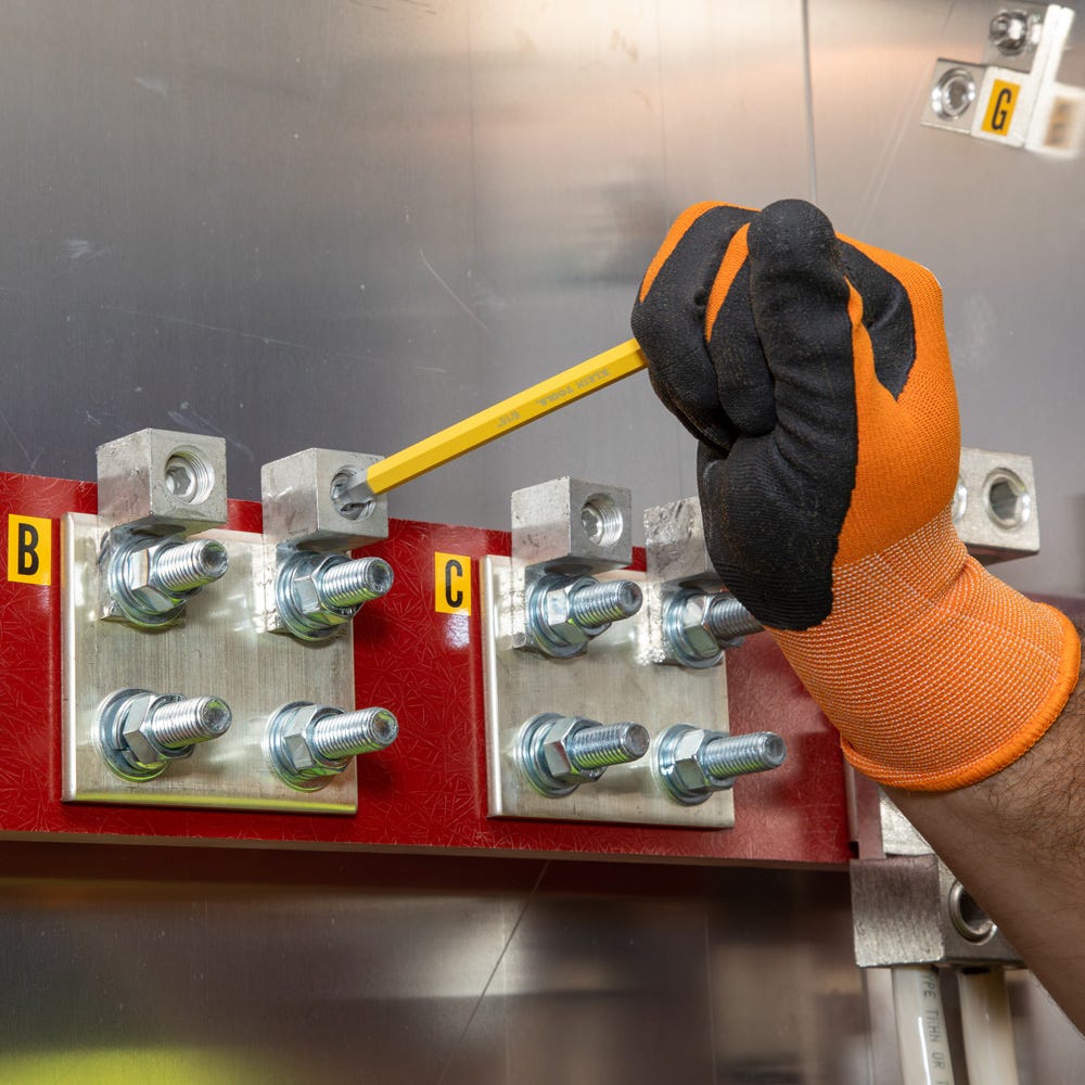 Klein Tools CBLS10 10-Piece Powder Coated Long Ball-End Hex Key Set, SAE