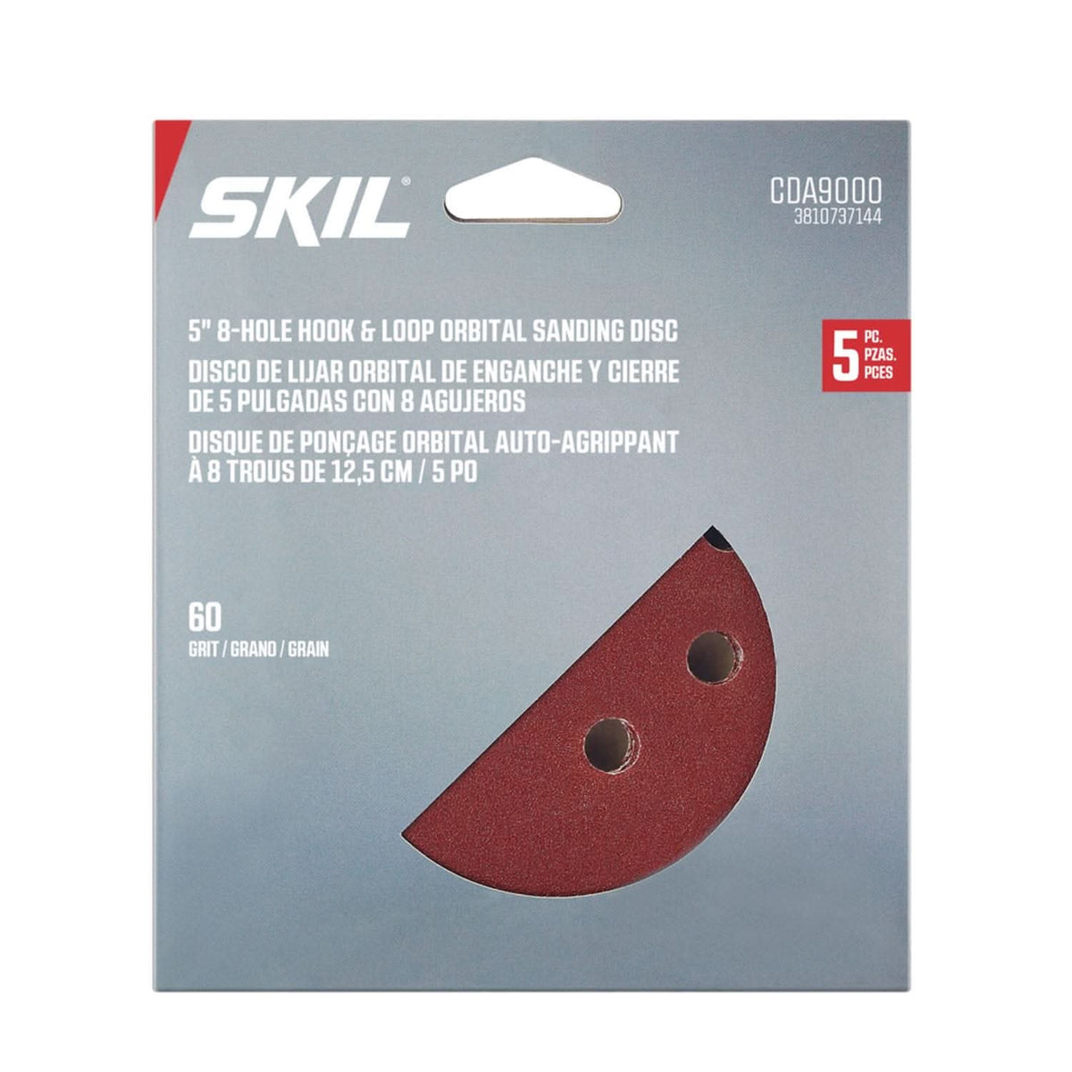 SKIL CDA9000 SKIL CDA9000 5 In. 8-Hole 60-Grit Orbital Sanding Disc