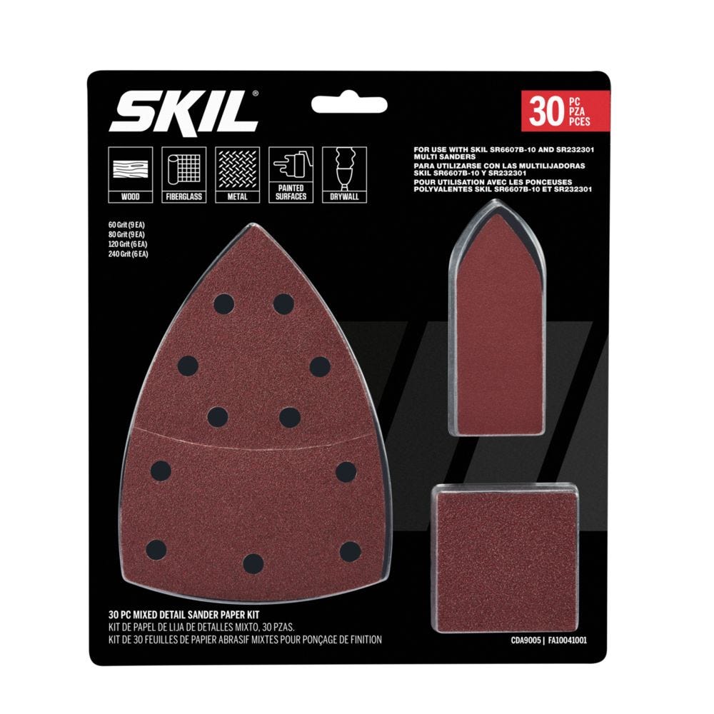 SKIL CDA9005 20-Piece Mixed Detail Sanding Paper Kit