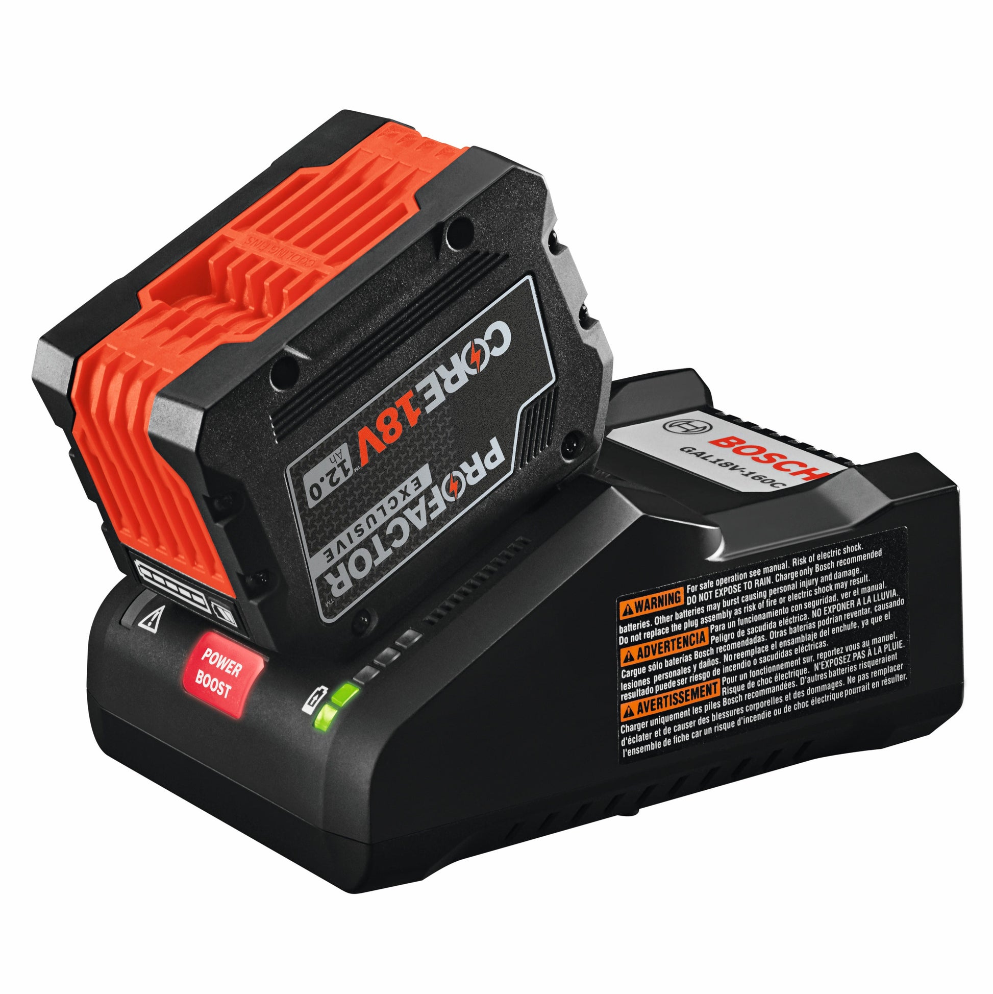Bosch GXS18V-18N27 18V CORE18V 12.0 Ah PROFACTOR (2) Batteries and Hell-ion Turbo Charger Starter Kit