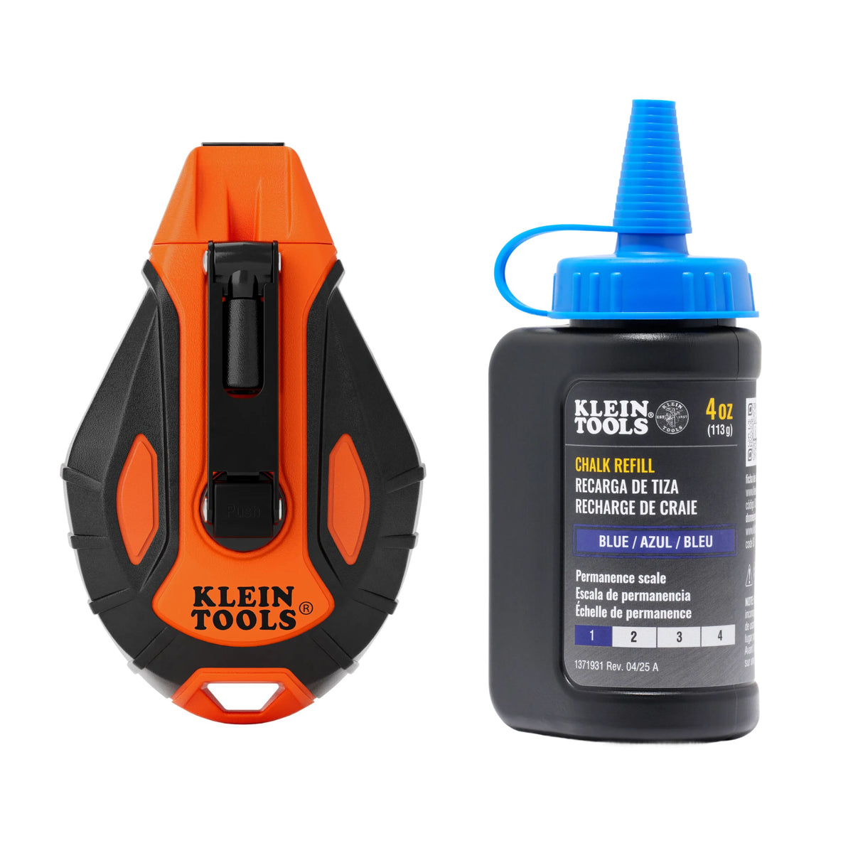Klein Smooth Retractable Chalk Reel, 100-ft., with Blue Chalk CHLK100S