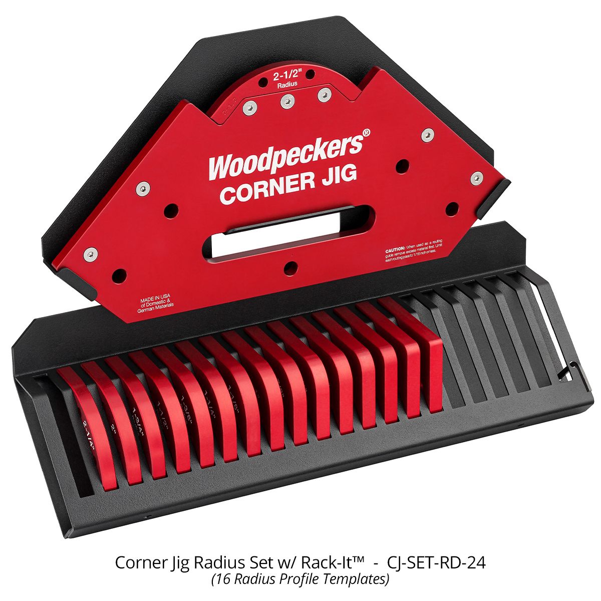 Woodpeckers CJ-SET-RD-24 Corner Jig Radius Set