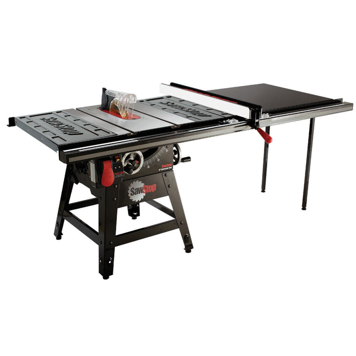 SawStop CNS175-TGP252 110V Single Phase 1.75-HP 14-Amp 10" Contractor Saw with 52" Professional Series T-Glide Fence System