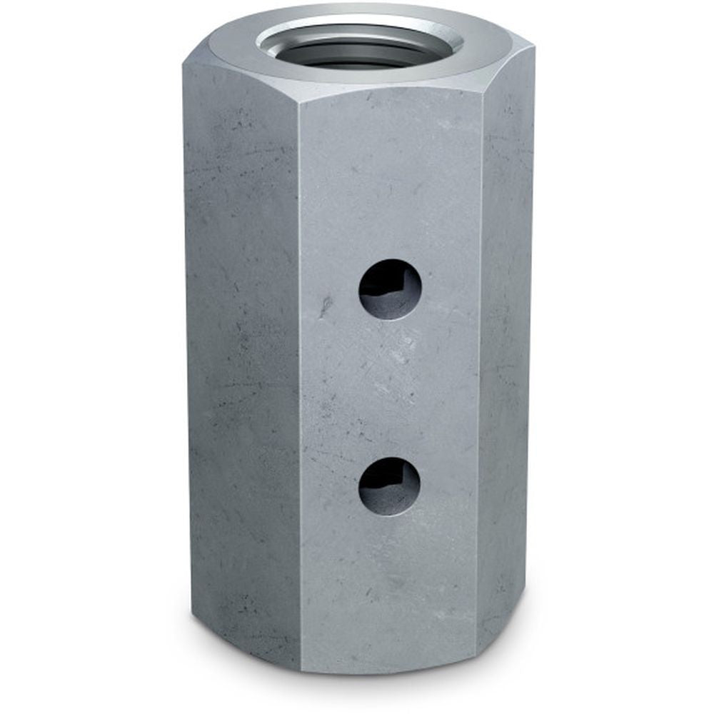 Simpson Strong-Tie CNW5/8-1/2 CNW 5/8-in. to 1/2-in. Coupler Nut with Witness Hole