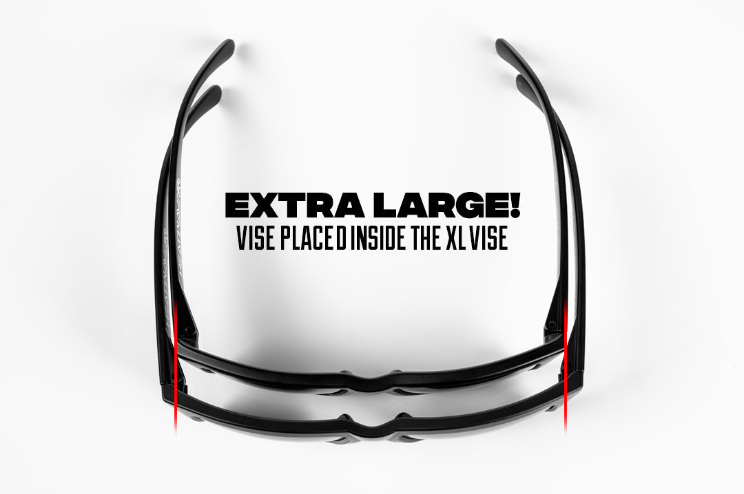Heat Wave XL VISE Z87 Black Frame Black Lens Sunglasses