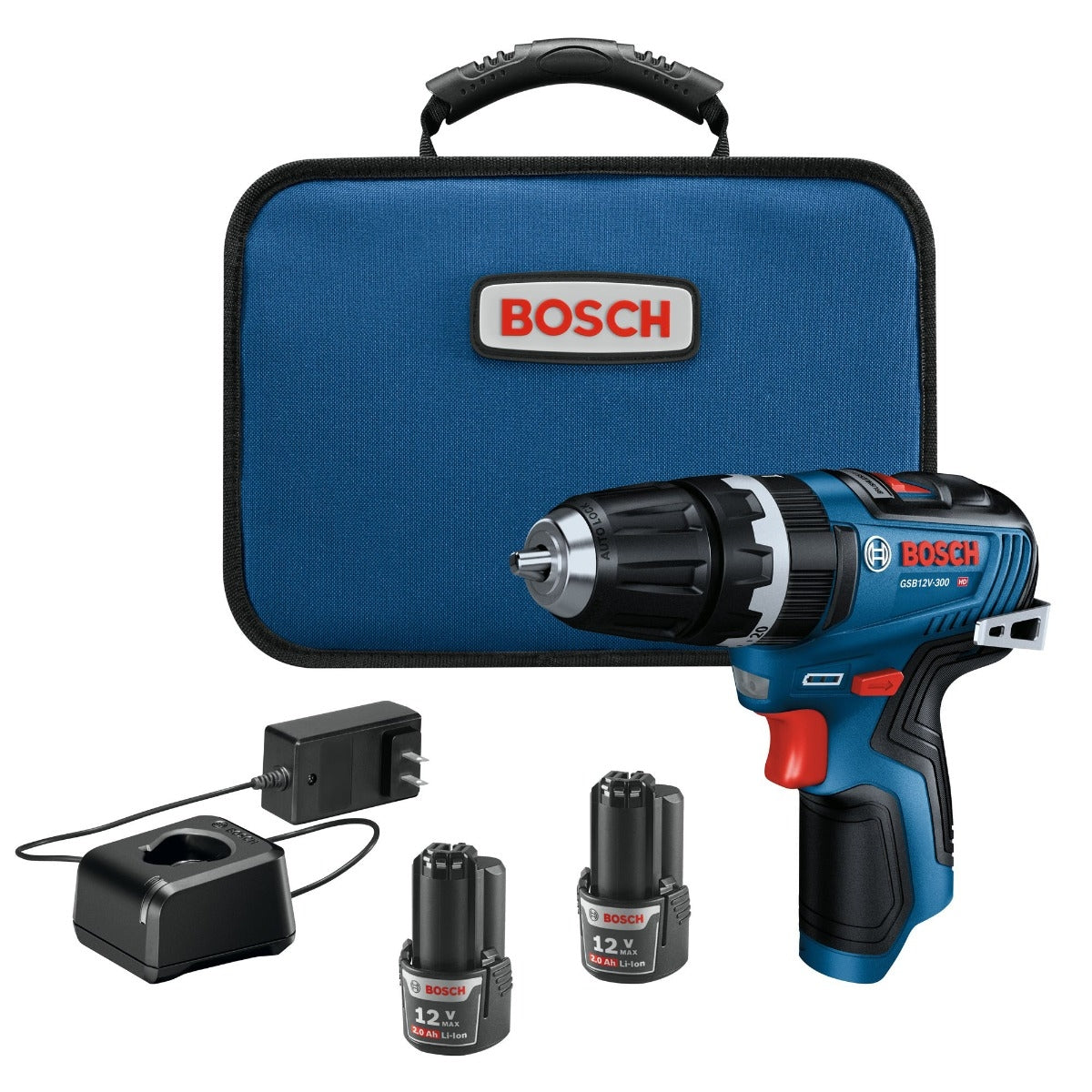Bosch GSB12V-300B22 12V Max Brushless 3/8-Inch Hammer Drill/Driver 2.0Ah Kit