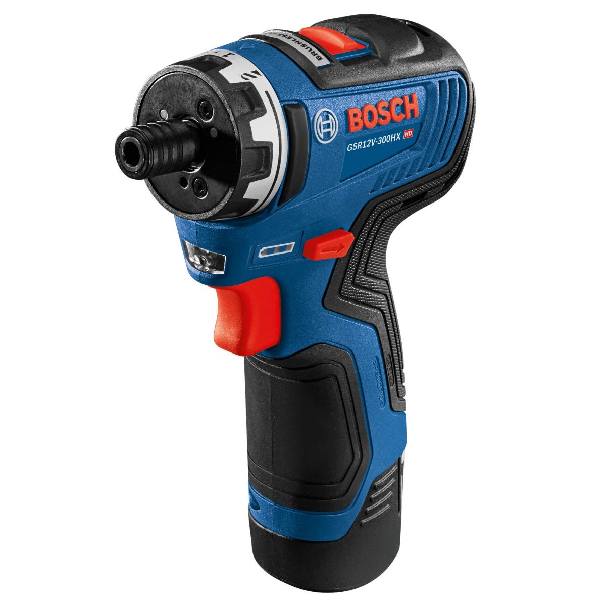 Bosch GSR12V-300HXB22 12V Max Brushless 1/4-Inch Hex Two-Speed Screwdriver 2.0Ah Kit