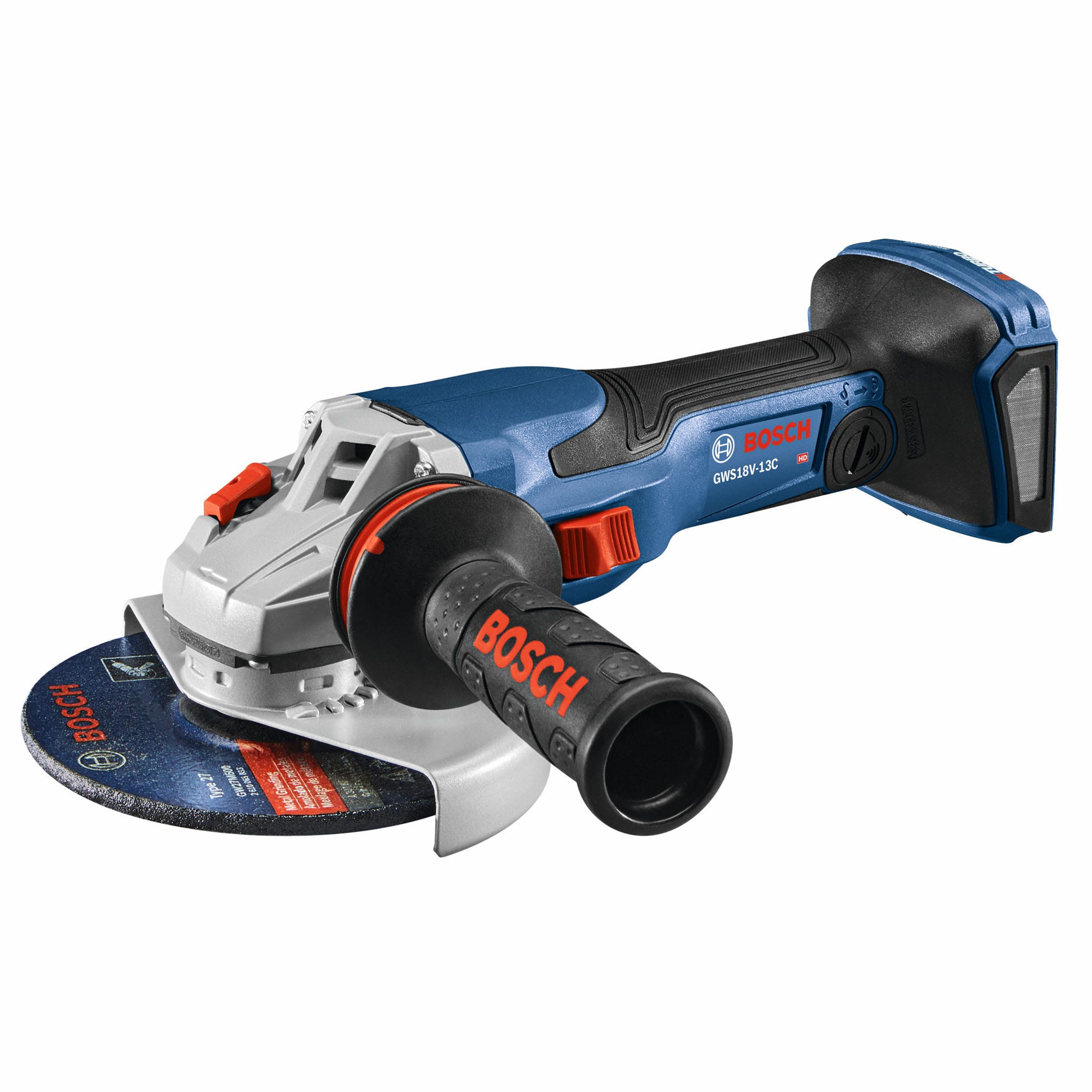 Bosch GWS18V-13CN PROFACTOR 18V Spitfire Connected-Ready 5-6-in. Angle Grinder with Slide Switch, Bare Tool