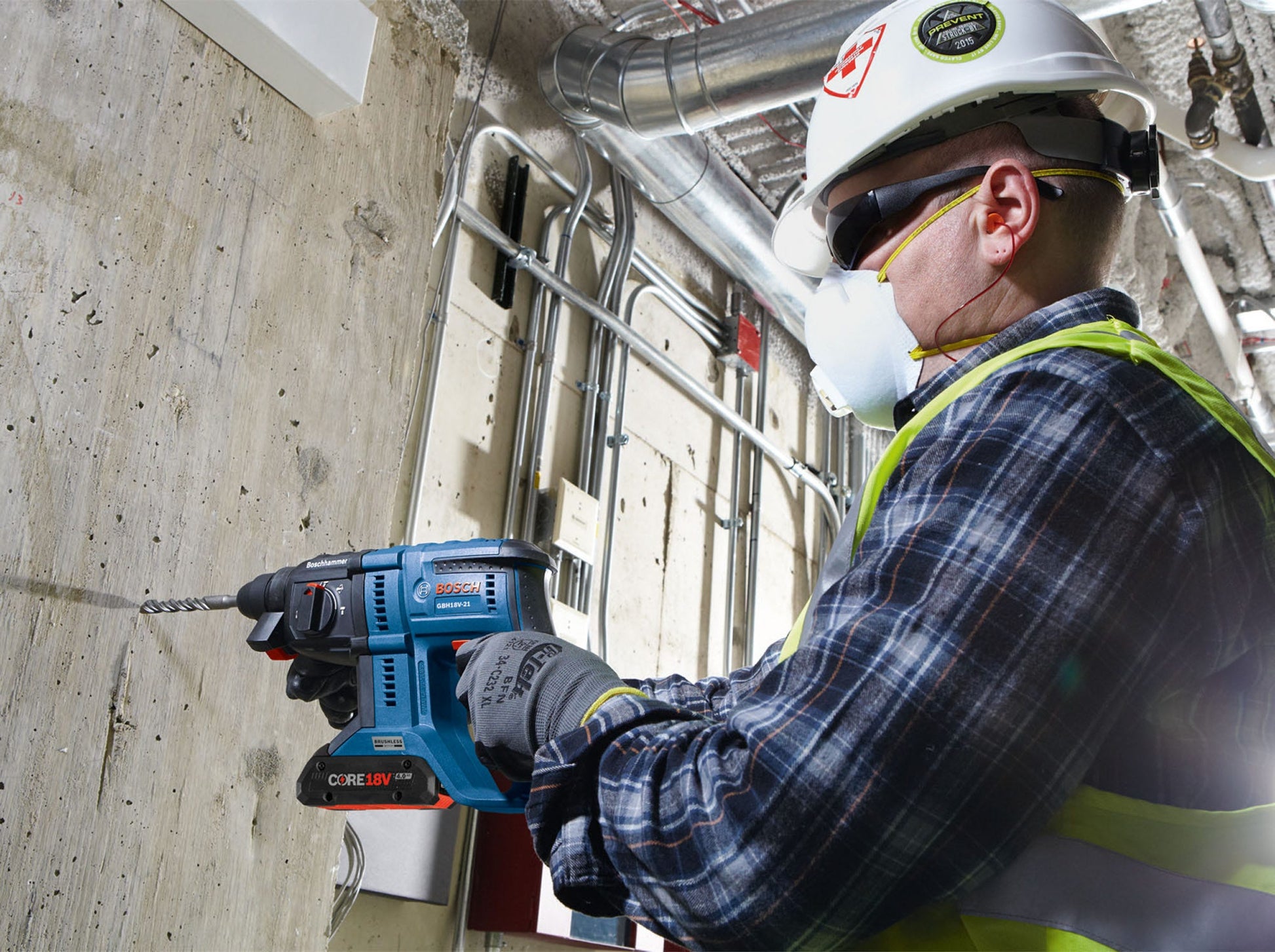 Bosch GBH18V-21N 18V Brushless SDS-plus 3/4 In. Rotary Hammer (Bare Tool)