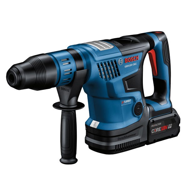 Bosch GBH18V-36CK24 PROFACTOR 18V Hitman Connected-Ready SDS-max 1-9/16 In. Rotary Hammer Kit with (2) CORE18V 8.0 Ah PROFACTOR Performance Batteries