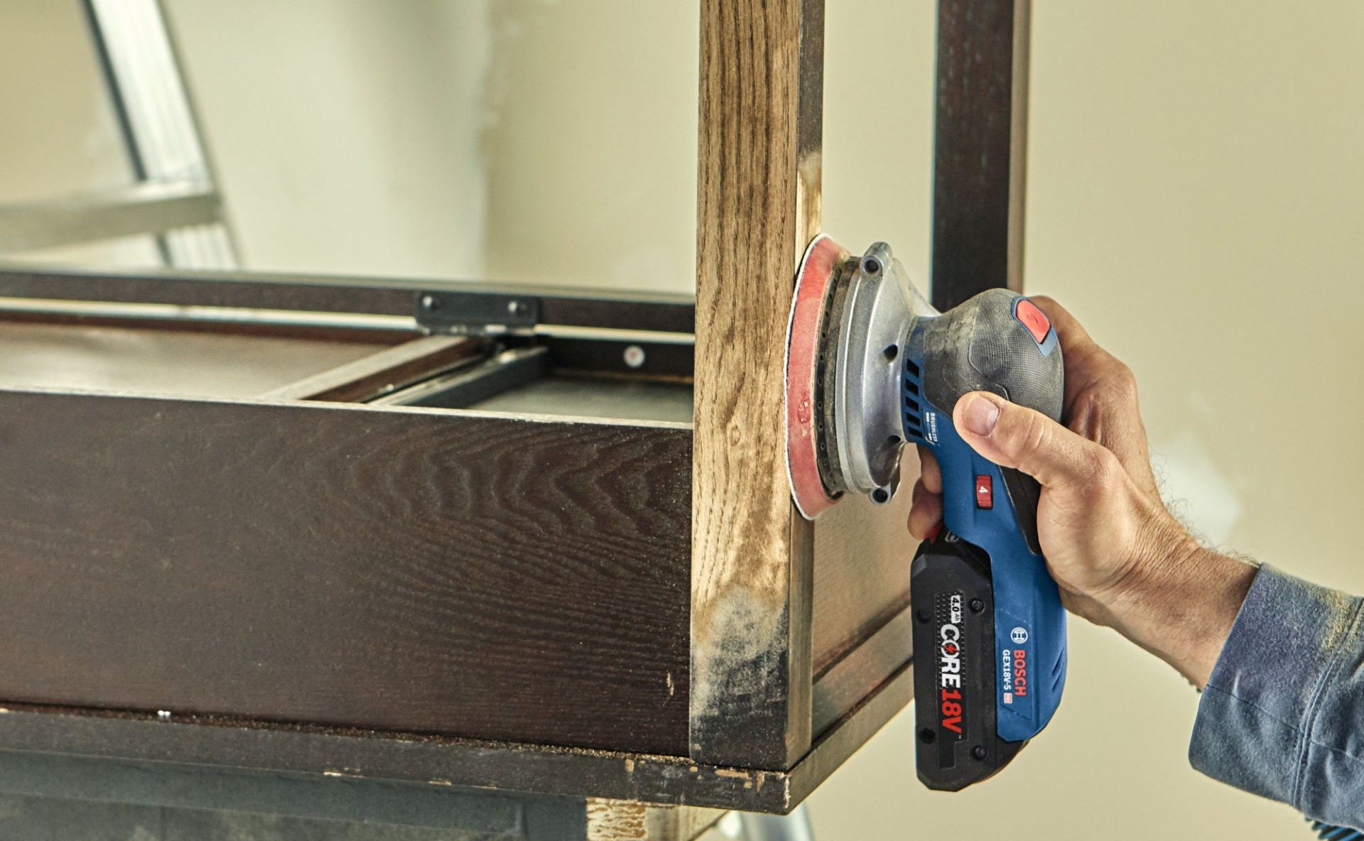 Bosch GEX18V-5N 18V Brushless 5-in. Random Orbit Sander, Bare Tool