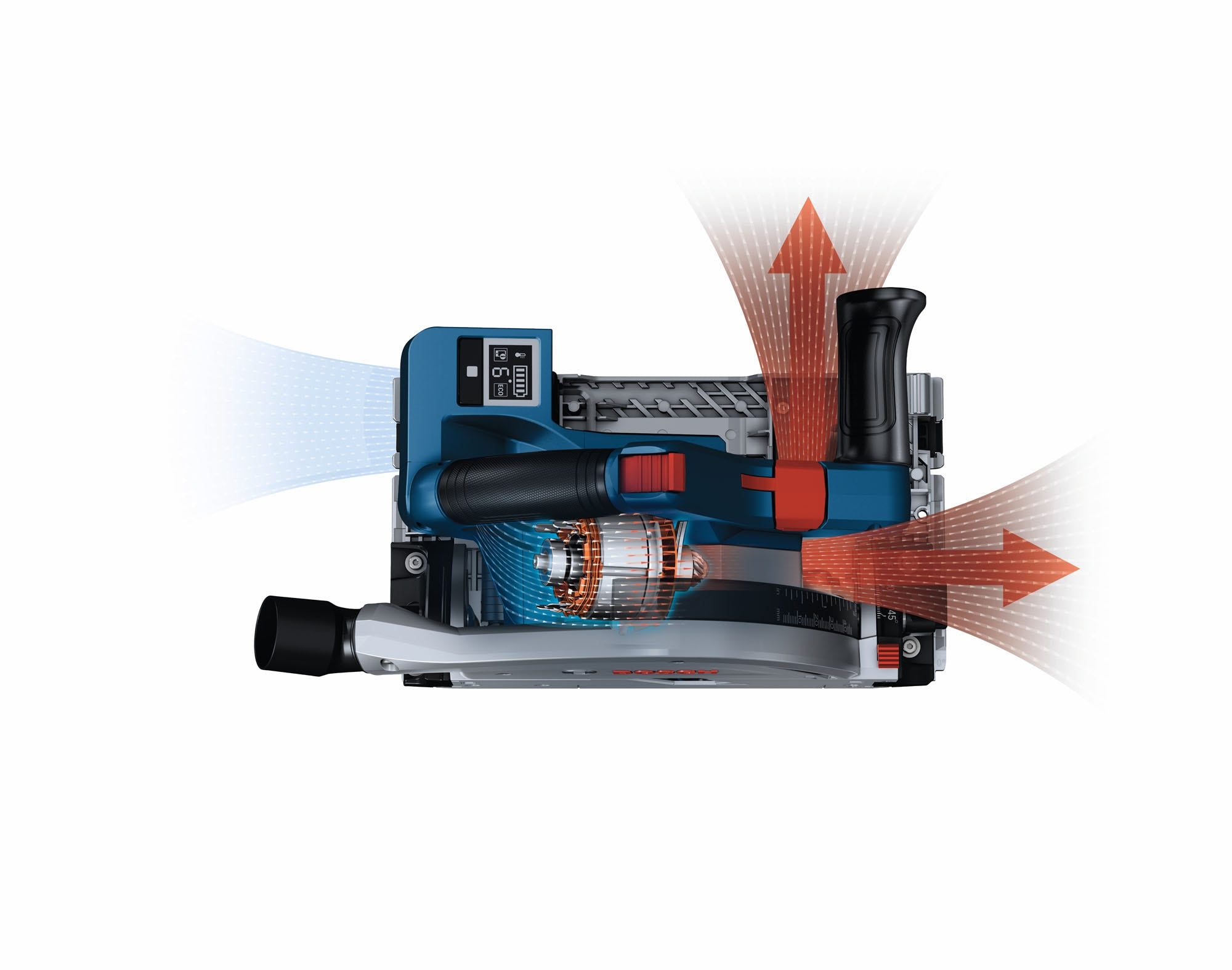 Bosch GKT18V-20GCL 18V Connected-Ready 5-1/2-Inch Track Saw with Plunge Action, Tool Only