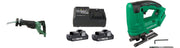 Metabo HPT 18V Brushless Reciprocating Saw, Cordless Jig Saw and Battery and Charger Kit