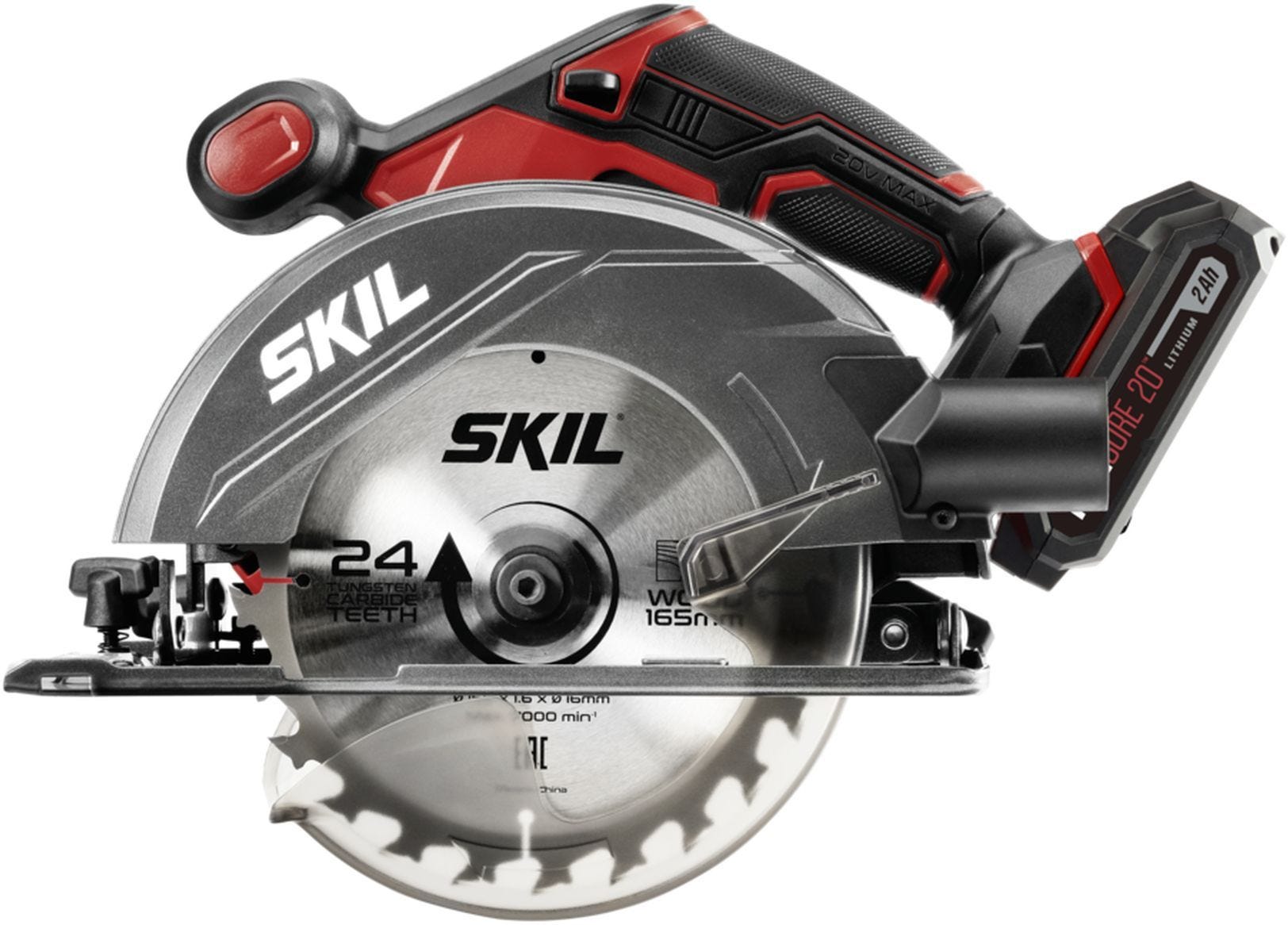 SKIL CR540602 PWR CORE 20 20V 6-1/2'' Circular Saw Kit with PWRCore 20 Lithium Battery