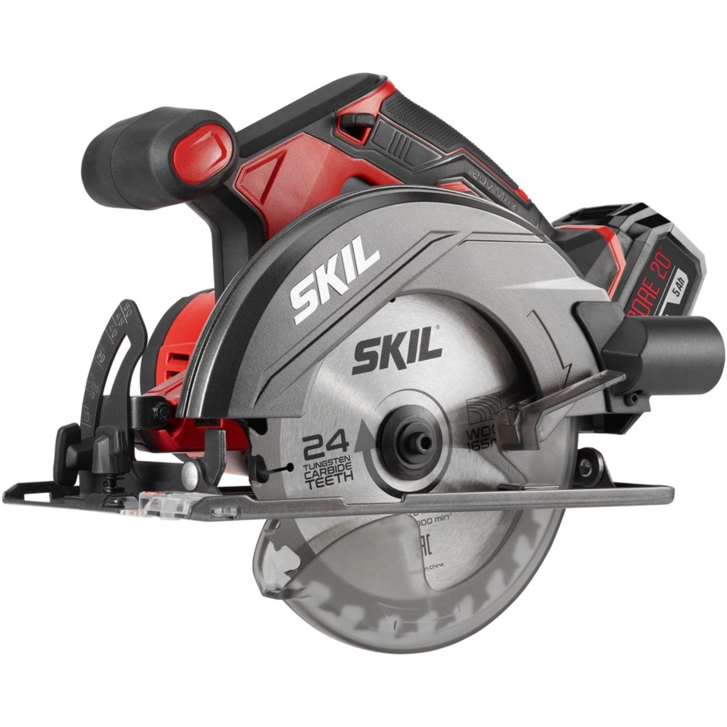 SKIL CR540602 PWR CORE 20 20V 6-1/2'' Circular Saw Kit with PWRCore 20 Lithium Battery