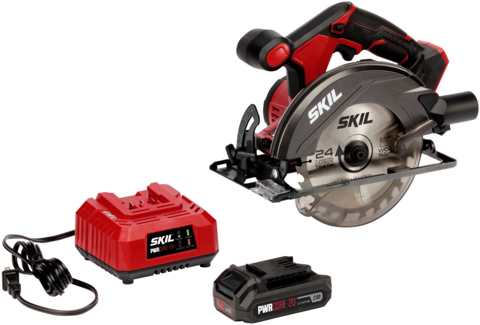 SKIL CR540602 PWR CORE 20 20V 6-1/2'' Circular Saw Kit with PWRCore 20 Lithium Battery