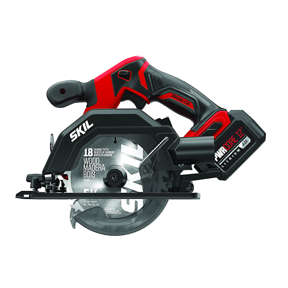 SKIL CR541802 PWRCORE 12 Brushless 12V 5-1/2" Circular Saw with 4.0Ah Battery and PWR JUMP Charger