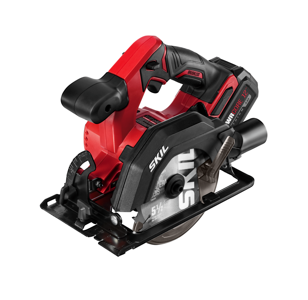 SKIL CR541802 PWRCORE 12 Brushless 12V 5-1/2" Circular Saw with 4.0Ah Battery and PWR JUMP Charger