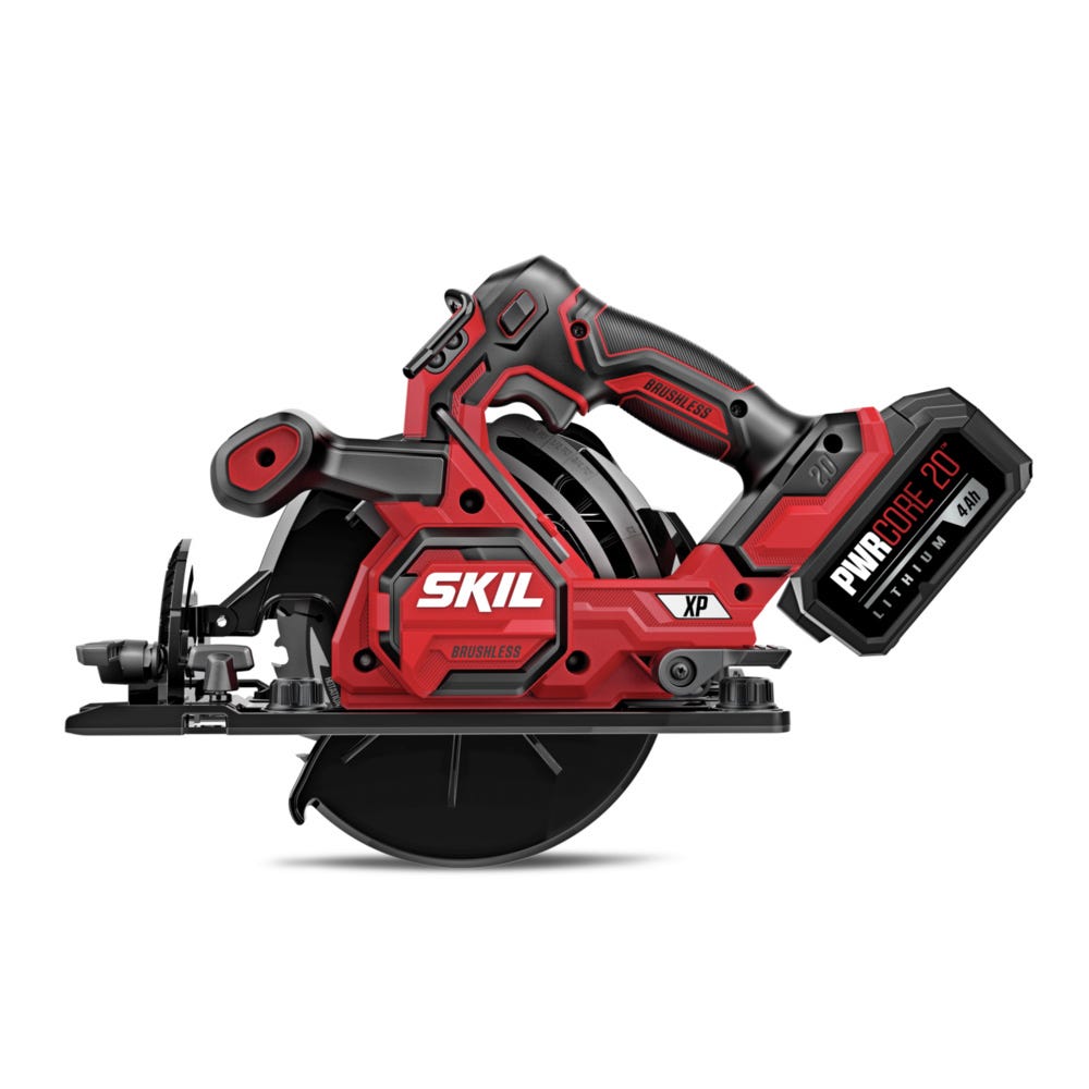 SKIL CR5440B-10-CRT0702 PWR CORE 20™ XP Brushless 20V 7-1/4 In. Circular Saw Kit with Guide Rails