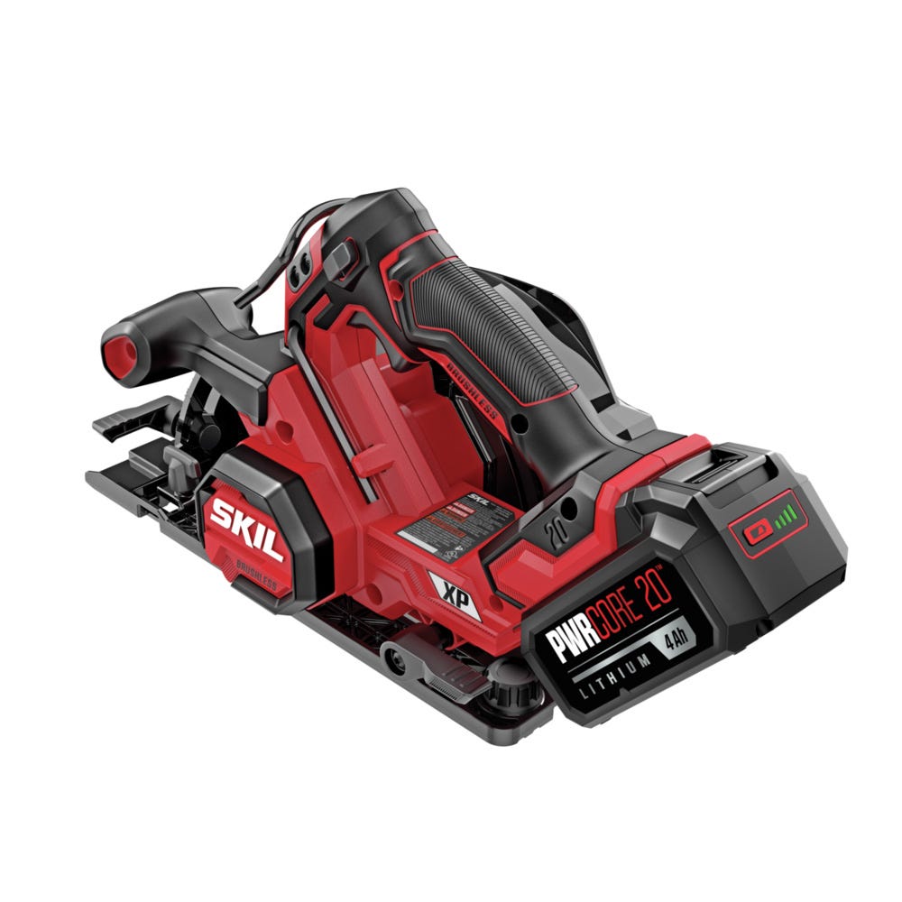 SKIL CR5440B-10-CRT0702 PWR CORE 20™ XP Brushless 20V 7-1/4 In. Circular Saw Kit with Guide Rails