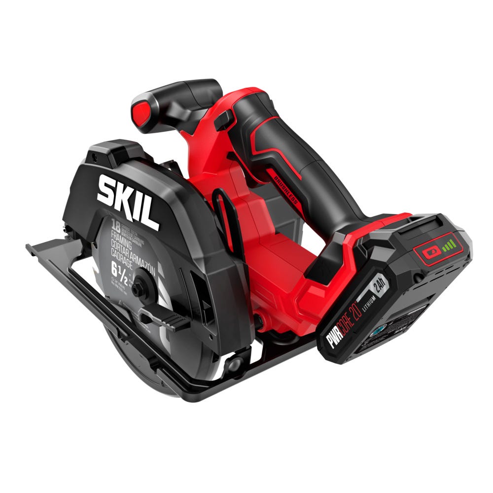 SKIL CR6413B-11 PWR CORE 20 Brushless 6-1/2 In. Circular Saw Kit