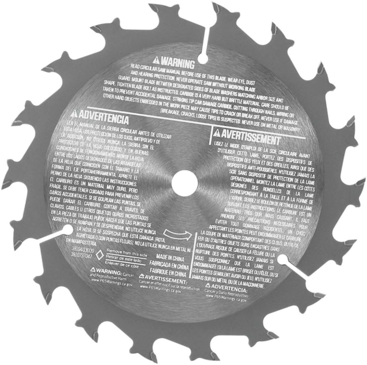 SKIL CRB1001 5-1/2 In. 18-Tooth Circular Saw Blade