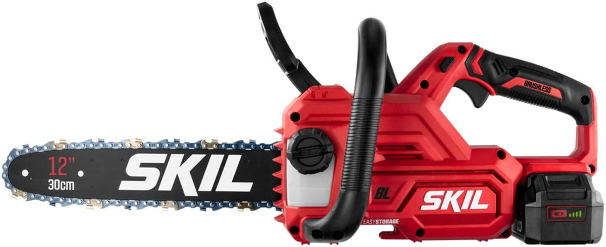 SKIL CS4562B-10 PWR CORE 20 Brushless 12 IN. Chain Saw with 4.0Ah Battery and Charger