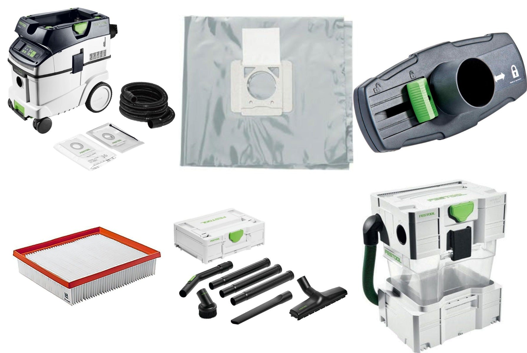 Festool CT 36 EI AC HEPA Bluetooth Dust Extractor Elite Bundle